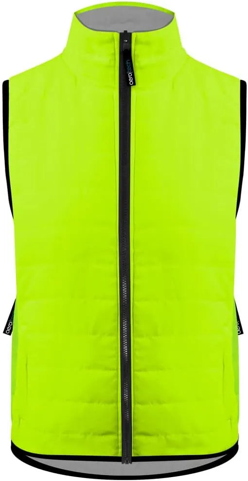| Men's Sierra Reversible Cycling Vest | Safety Yellow | High Visibility Reflective