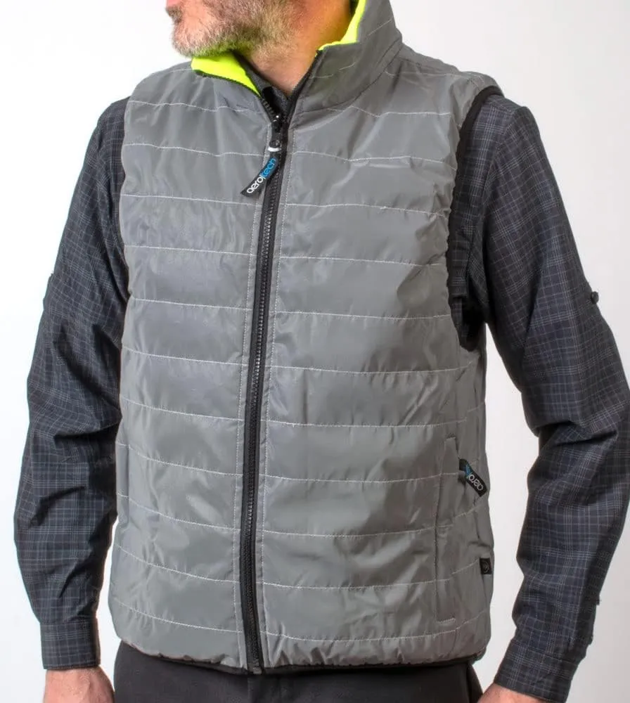 | Men's Sierra Reversible Cycling Vest | Safety Yellow | High Visibility Reflective
