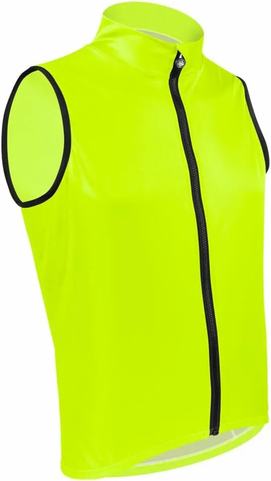 | Men's USA Classic Packable Windproof Vest | Rear Storage Pockets | Hi-Viz Safety Yellow