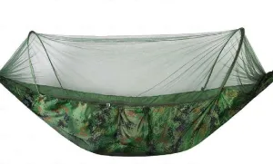 1-2 Person Outdoor Camping Hammock Parachute Fabric Hanging Bed Travel Hunting Sleeping with Mosquito Net (Color : Argento, Size : Talla ?nica) (3 Pack)