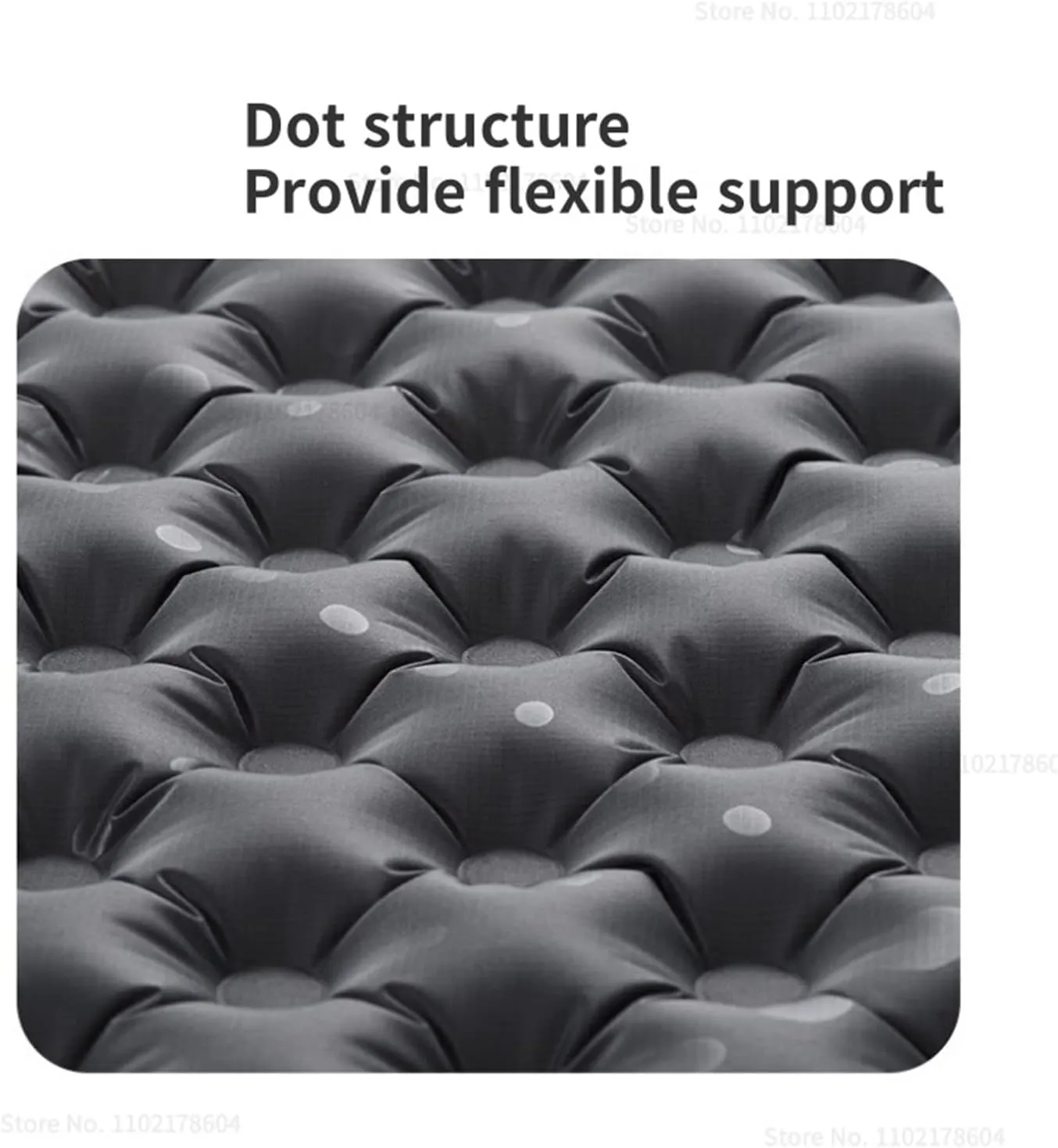 1-2 Person Ultralight Square/Mummy Inflatable Mat Outdoor Portable Camping Tent Thicker Warm Moisture Proof Floor Mat (Squaregreenenlarge)