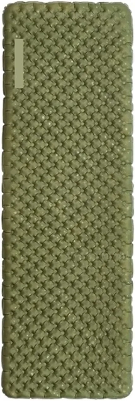 1-2 Person Ultralight Square/Mummy Inflatable Mat Outdoor Portable Camping Tent Thicker Warm Moisture Proof Floor Mat (Squaregreenenlarge)