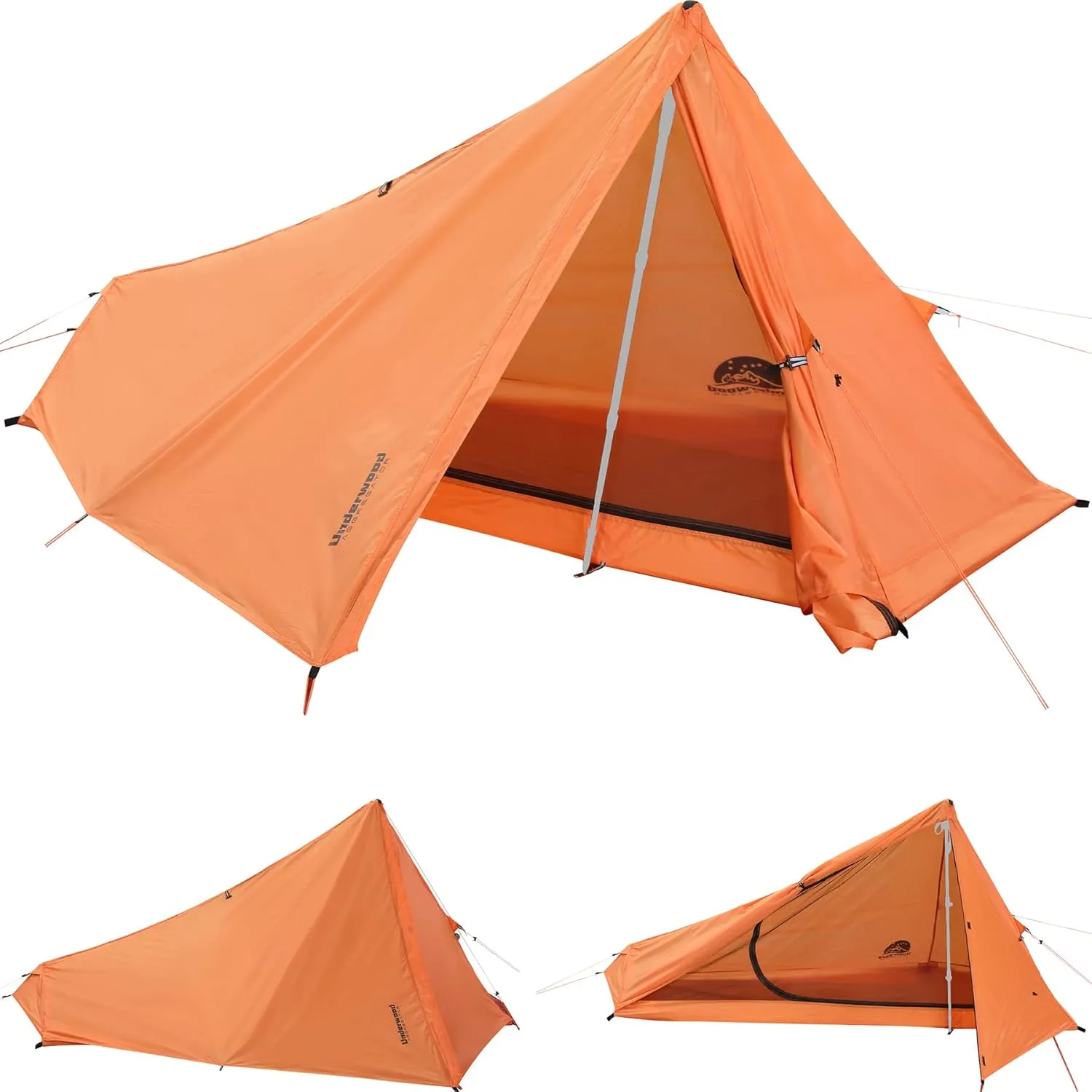 1 Person Trekking Pole Tent for Backpacking - Ultralight Backpacking Tent, Waterproof Hiking Tent for Camping, Lightweight Camping Tent for Scouts, Trekker(NO Trekking Poles)
