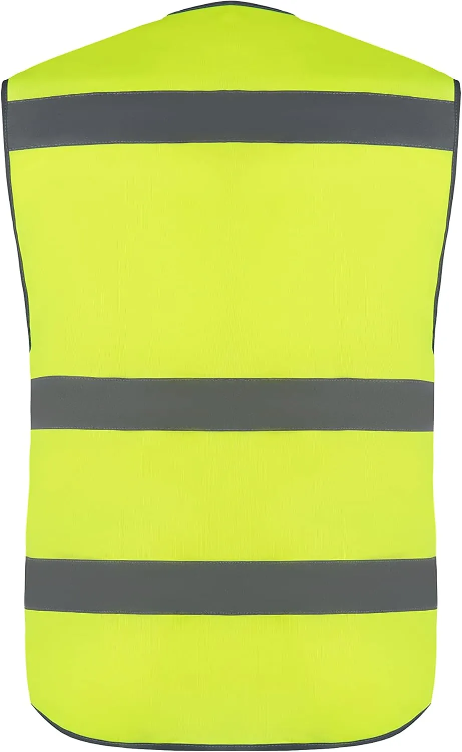10 Pockets Class 2 High Visible Reflective Safety Vest Breathable and Mesh Lining Workwear (M-2XL, Yellow Black)