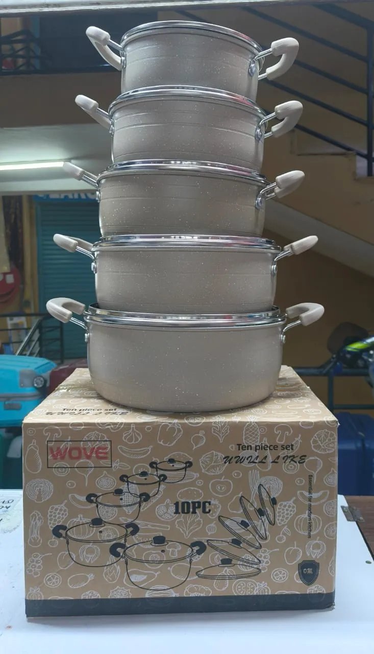 10pcs Nonstick cookware set