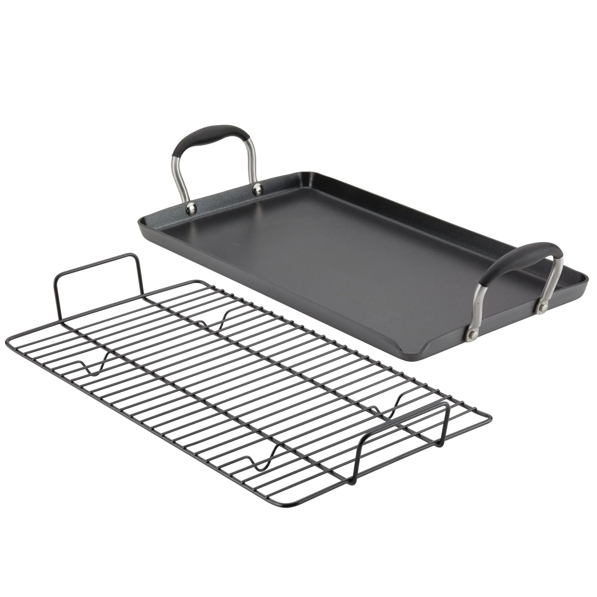 10" x 18" Double Burner Griddle with Multi-Purpose Rack