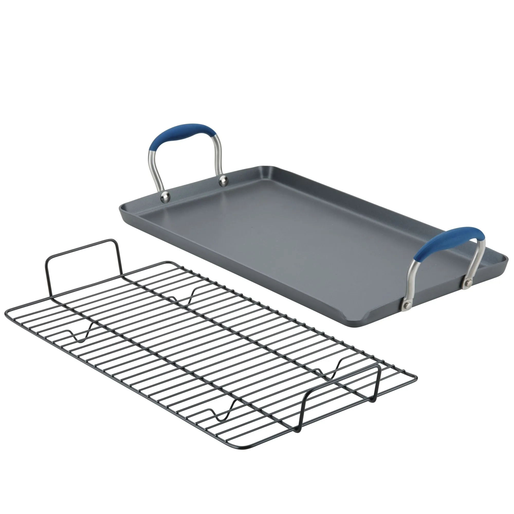 10" x 18" Double Burner Griddle with Multi-Purpose Rack