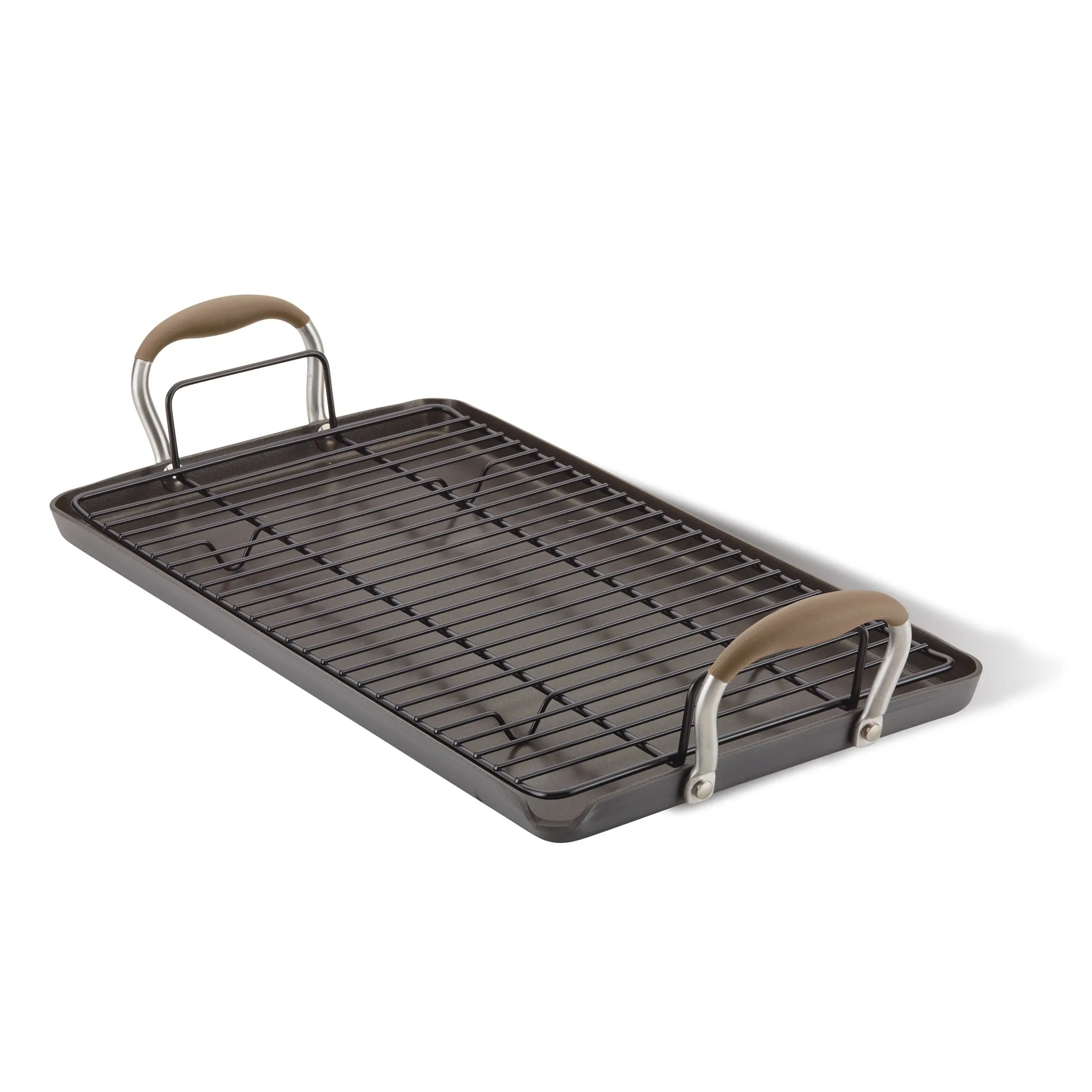 10" x 18" Double Burner Griddle with Multi-Purpose Rack
