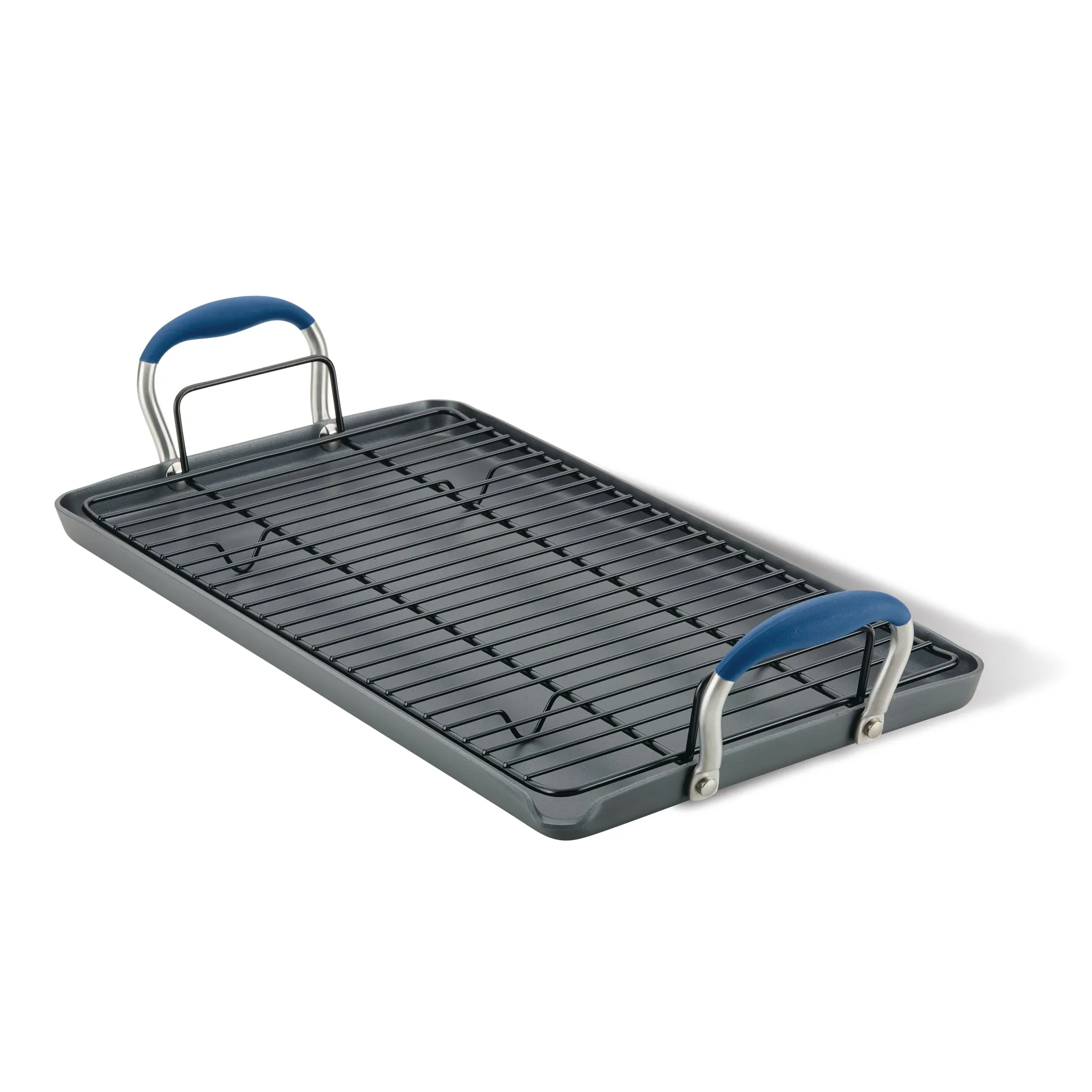 10" x 18" Double Burner Griddle with Multi-Purpose Rack