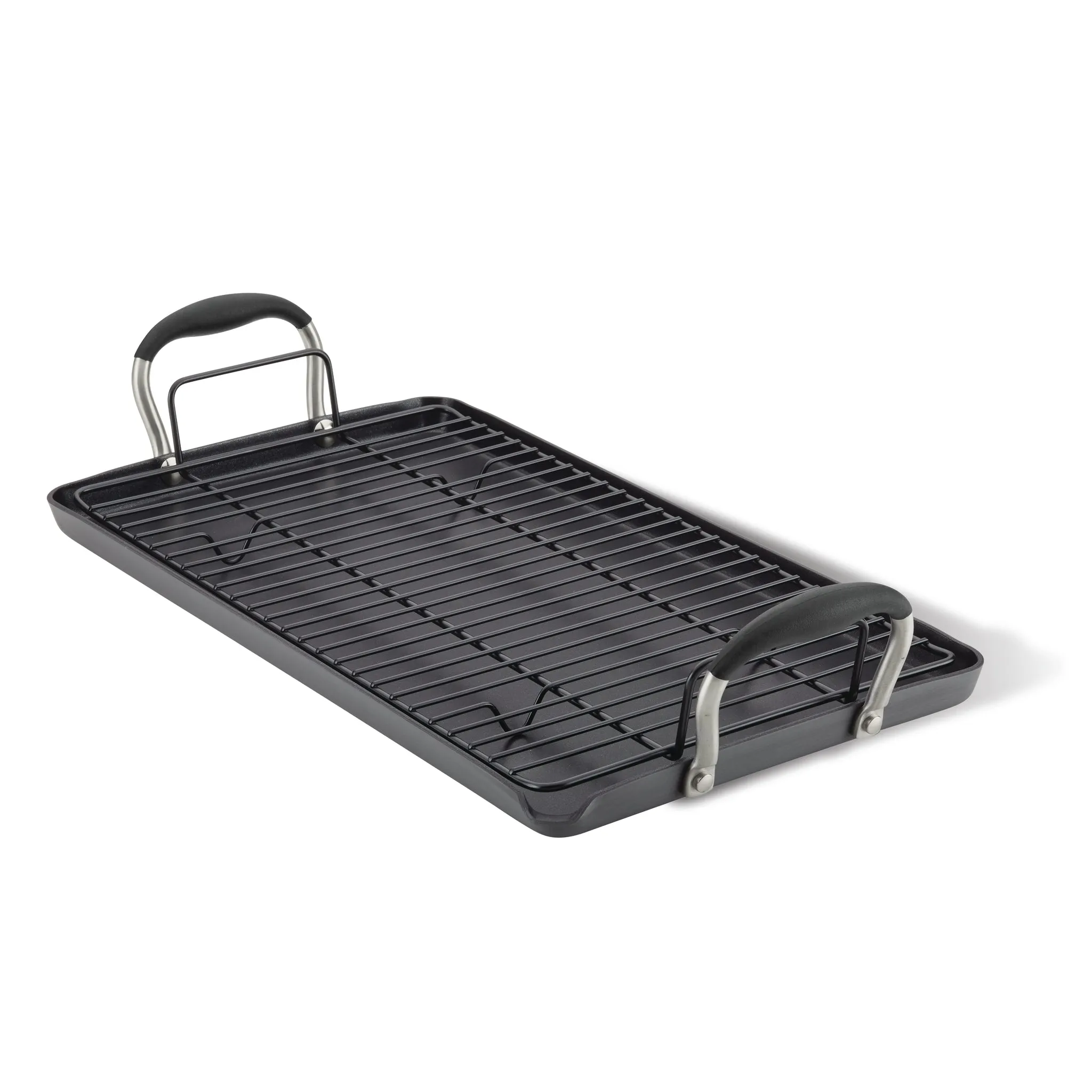 10" x 18" Double Burner Griddle with Multi-Purpose Rack