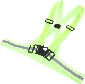 1Set Adjustable Reflective LED Vest for Night Running Gear High Visibility Safety Strap Elastic Portable Design for Outdoor Activities USB Rechargeable Luminous Vest