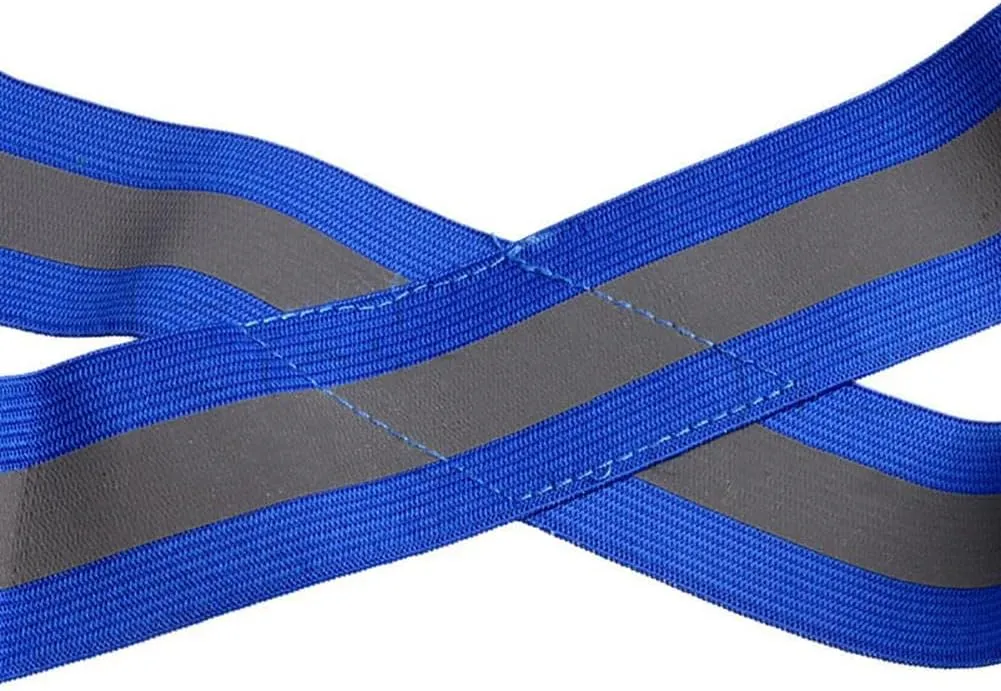 1x Elastic Ribbon Stripe Reflective Vest Safety Security for Kids Children