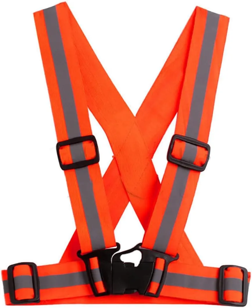 1x Elastic Ribbon Stripe Reflective Vest Safety Security for Kids Children