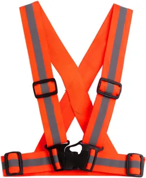 1x Elastic Ribbon Stripe Reflective Vest Safety Security for Kids Children