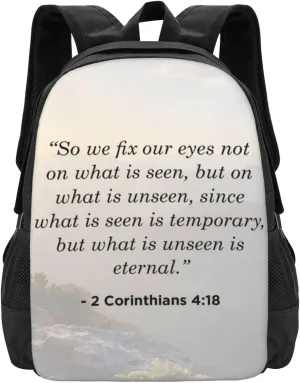 2 Corinthians 4 18 Lightweight Packable Backpack Travel Casual Hiking Daypack Foldable Backpack For Men Women