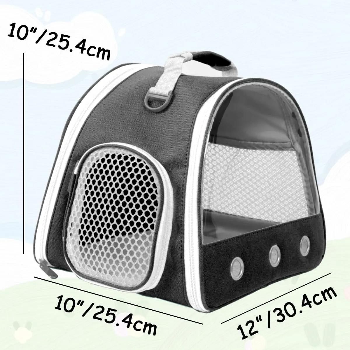 2-Pack Guinea Pig Carrier and Playpen Set - Breathable Pet Playpen Pop Open Outdoor/Indoor Exercise Fence, Portable Small Animal Backpack for Bearded Dragon, Rabbits, Hamster, Chinchillas