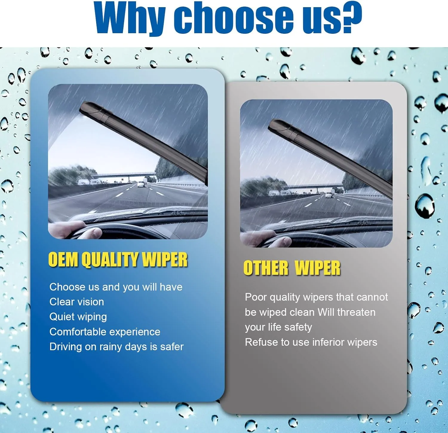 26" 26" Windshield Wipers With 14" Rear Wiper Blade Sets Automotive Replacement for Volkswagen Touareg 2011-2017,Easy For Installation (Pack of 3)