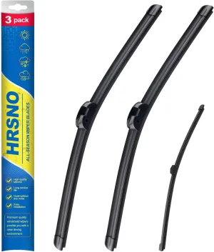 26" 26" Windshield Wipers With 14" Rear Wiper Blade Sets Automotive Replacement for Volkswagen Touareg 2011-2017,Easy For Installation (Pack of 3)