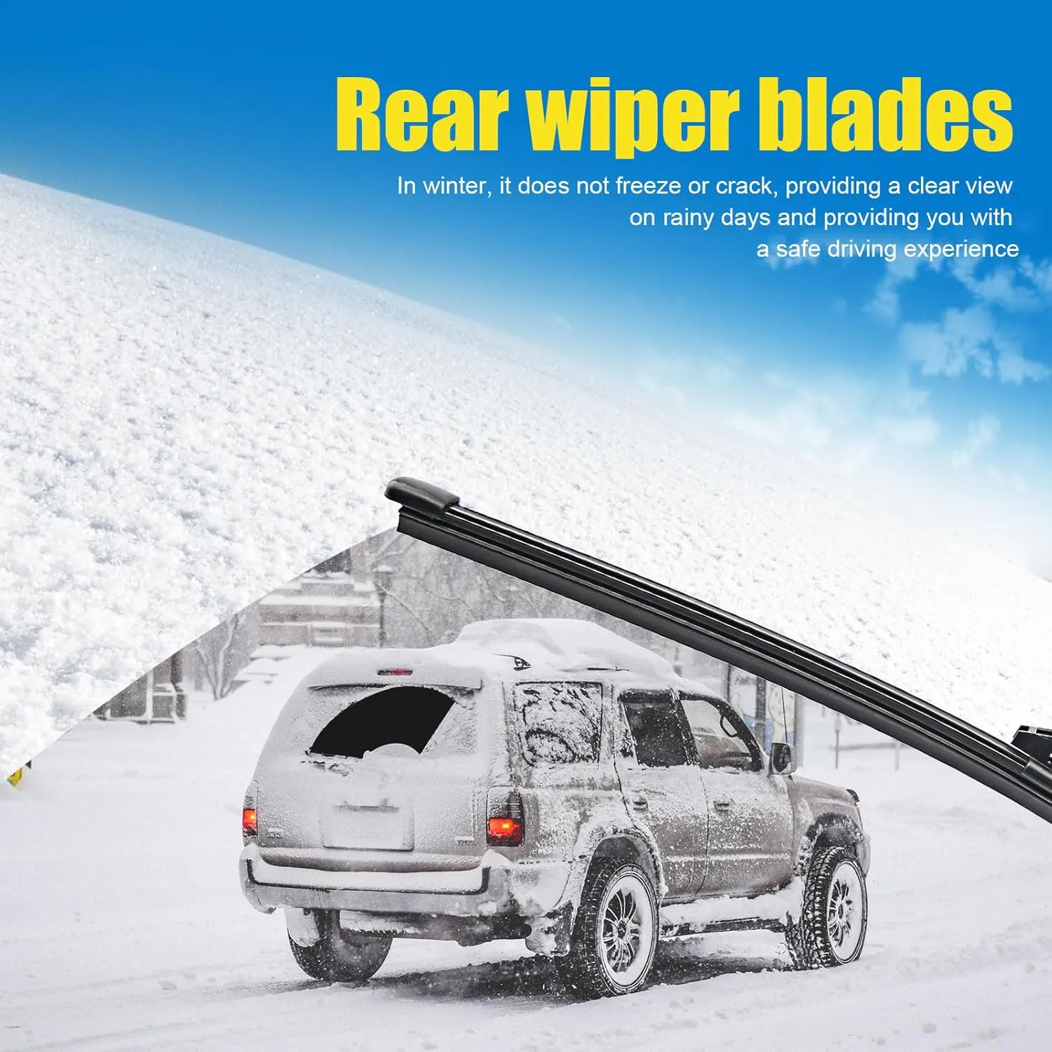 26" 26" Windshield Wipers With 14" Rear Wiper Blade Sets Automotive Replacement for Volkswagen Touareg 2011-2017,Easy For Installation (Pack of 3)