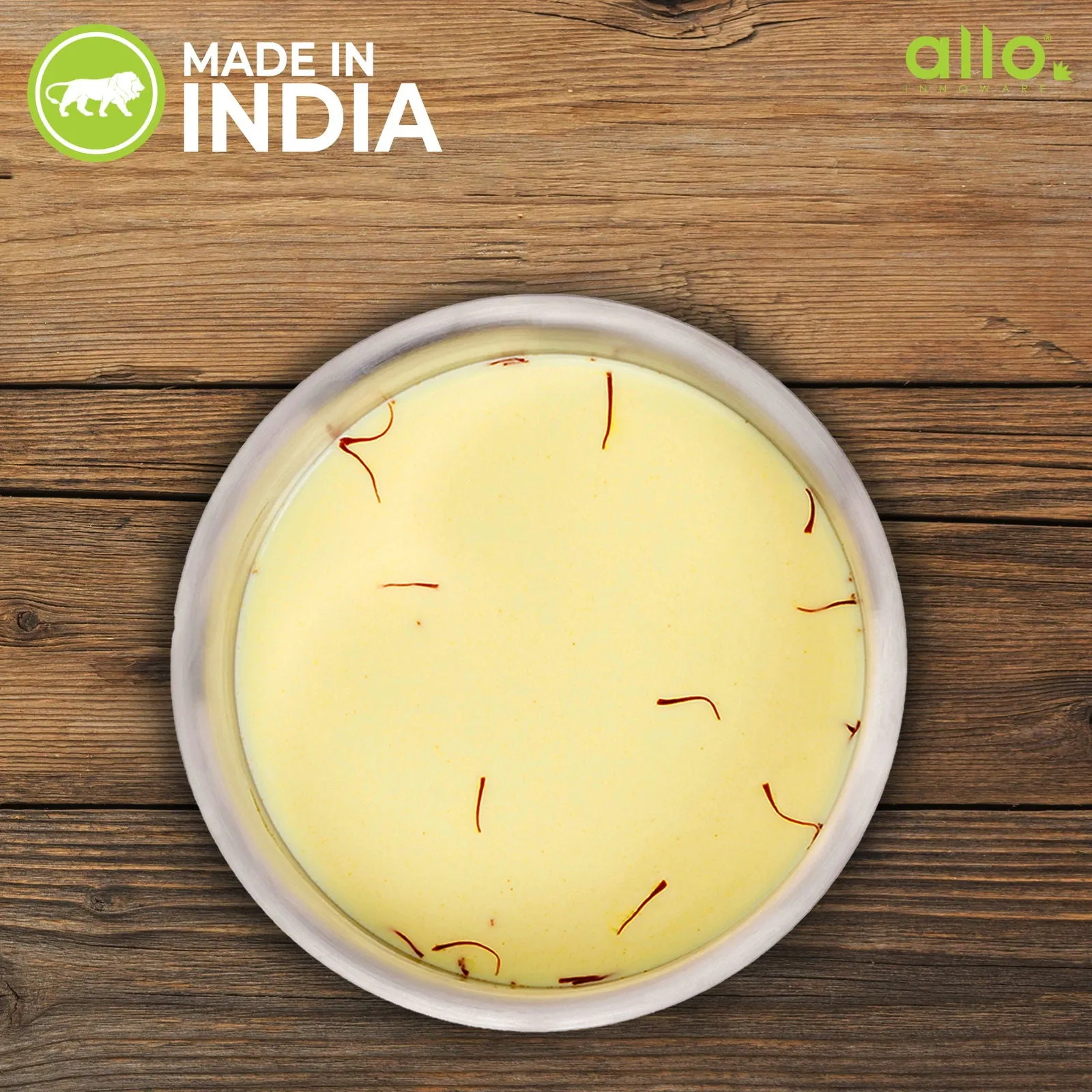 2.7L Allo CookSafe TriPly Tope | Stainless Steel | With Stainless Steel Lid | Induction Friendly | Naturally Non-stick | 18cm