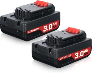 2P 3.0Ah PCC680L 20V Batteries Replacement for Porter Cable 20V Battery Compatible with Porter-Cable 20V Lithium-Ion Battery PCC685L PCC680L PCC681L PCC682 PCC640 PCC600
