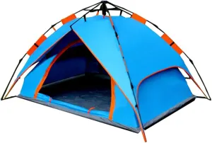 3-4 Person Tent Waterproof Tents for Camping Ultralight Backpacking Tent with Aluminum Poles and Storage Bag for Hiking Climbing Beach Garden Fishing Picnic