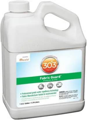 303 Products Fabric Guard - For Outdoor Fabrics - Restores Water Repellency To Factory New Levels - Repels Moisture And Stains - Manufacturer Recommended - Safe For All Fabrics, 128 fl. oz. (30607)