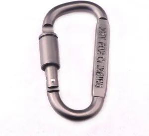 3.2 Inch Spring Snap Hooks 10pcs Set Aluminium Alloy Clip Rope Connector Snap Clamp Key Chain Link Buckle Carabiner for Outdoor Travel Camping Fishing Hiking