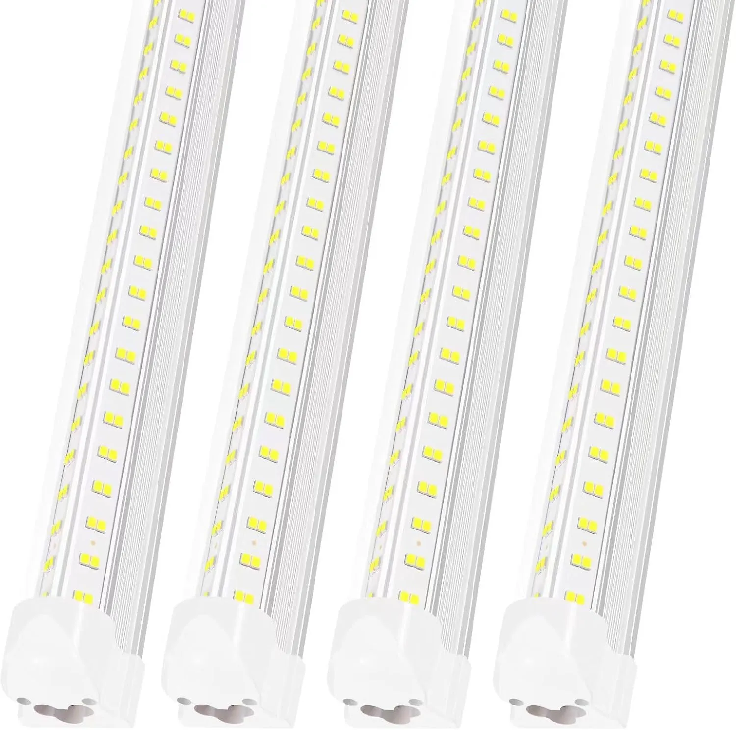3FT Led Shop Light,3FT Lights 36W 6500K 5000LM Daylight,Led Shop Lights 110V Linkable Clear Cover Integrated V-Shape for Shop Garage Warehouse Workshop Commercial Bay Lighting(4-Pack)