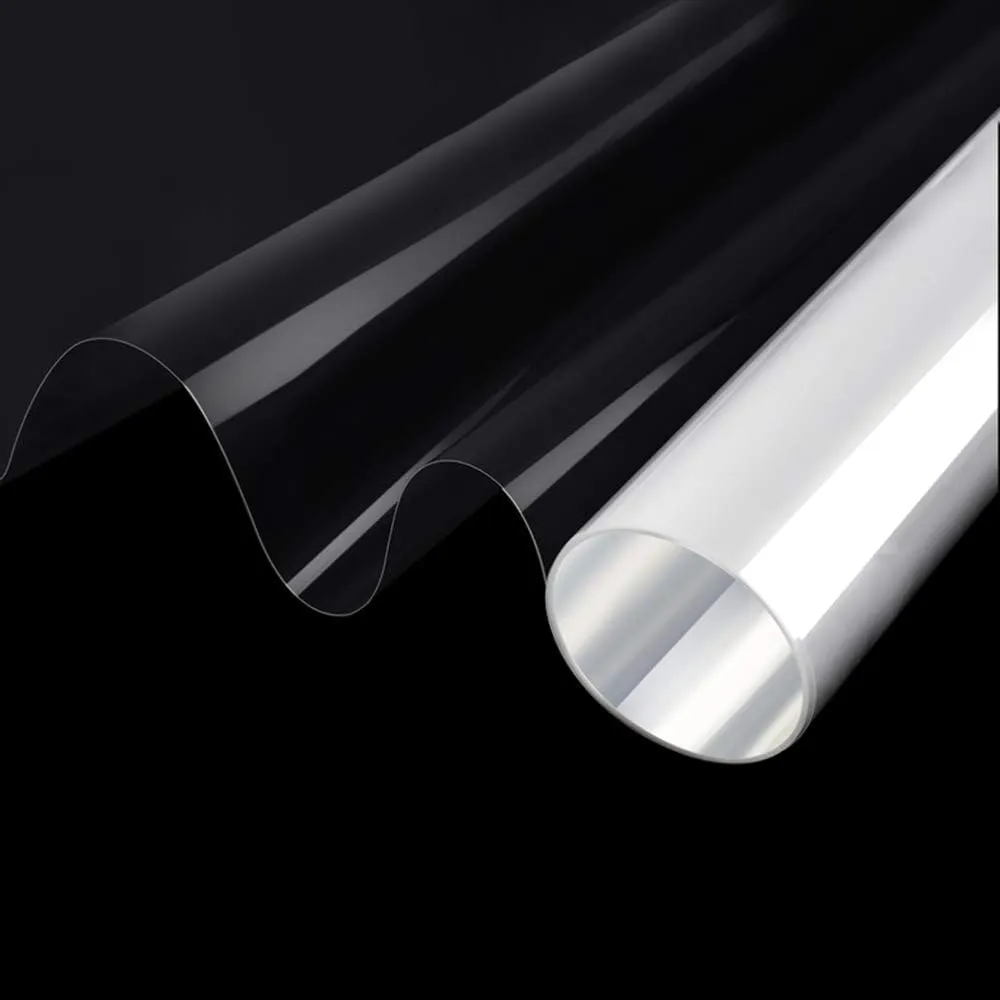 4mil 0.1mm Clear Security and Safety Window Film Shatterproof Glass Protective Vinyl Adhesive UV Blocking Explosion-Proof Tranparent Film, 24Inch x 10Feet