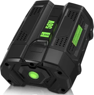 56V 5000mAh BA2800 BA4200 Replacement for EGO 56V Battery,Compatible with EGO 56 Volt Battery Lithium Ion BA2800 BA4200 BA4200T BA1400 BA1400T BA2240 Lawn Mower, Leaf Blower, Chainsaw Tools (Black)