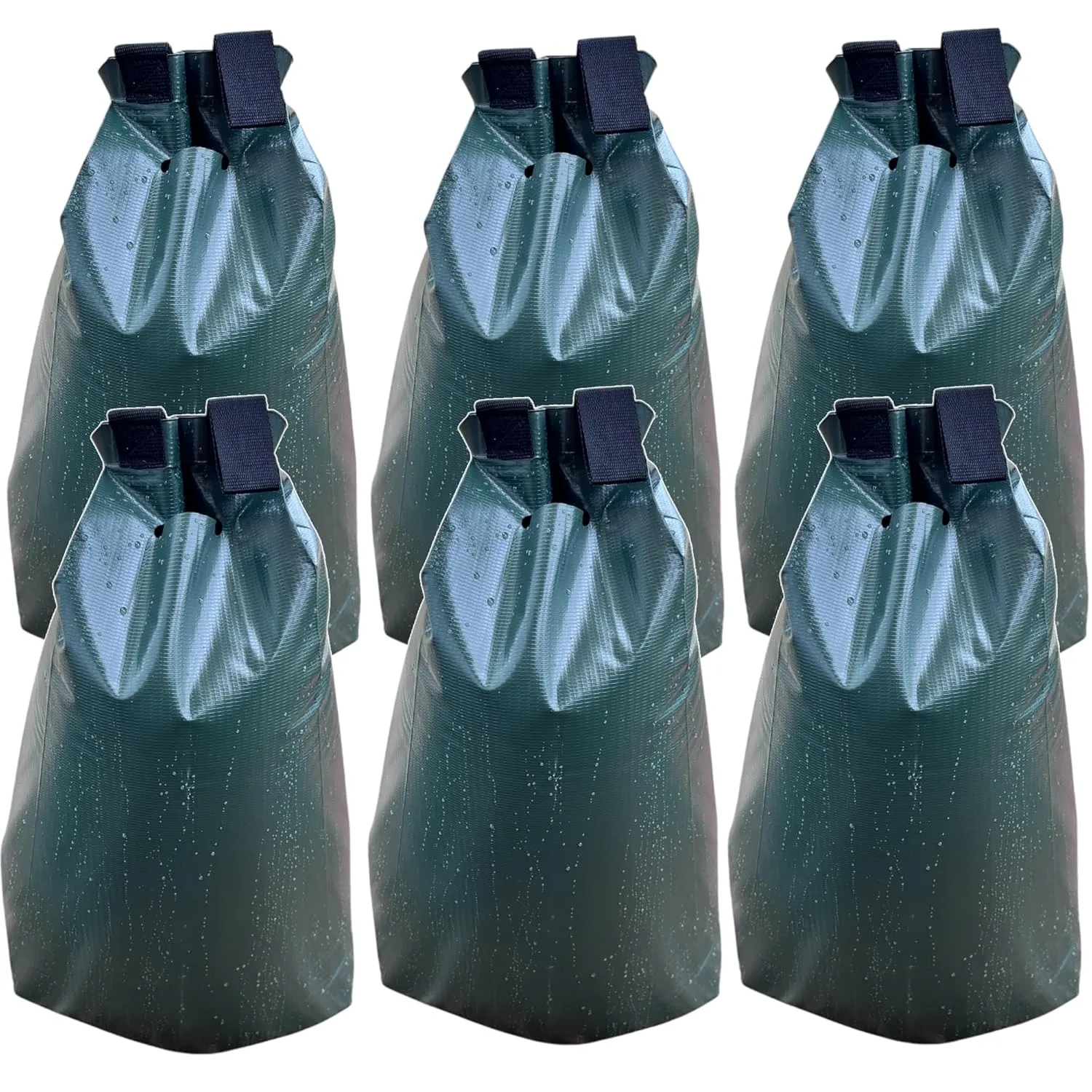 6-Pack 20 Gallon PVC Tree Watering Bags,Heavy Duty Slow Release Drip Irrigation Bag for Newly Planted or Established Trees,Reusable