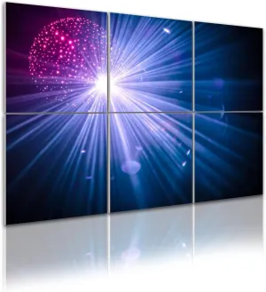 6 Pack Art Acoustic Panels Giant disco shining light from Sound Absorbing Panel 48"x72" Soundproof Wall Panels Acoustic Wall Art for Studios, Office, Theaters