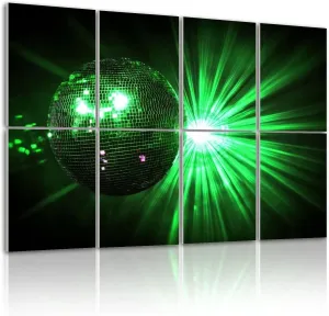 8 Pack Art Acoustic Panels Disco ball Nightlife Sound Absorbing Panel 32"x48" Soundproof Wall Panels Acoustic Wall Art for Studios, Office, Theaters