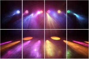 8 Pack Art Acoustic Panels Disco Lights Sound Absorbing Panel 32"x48" Soundproof Wall Panels Acoustic Wall Art for Studios, Office, Theaters