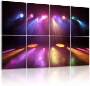 8 Pack Art Acoustic Panels Disco Lights Sound Absorbing Panel 32"x48" Soundproof Wall Panels Acoustic Wall Art for Studios, Office, Theaters