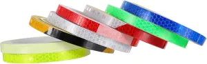8 Rolls Bike Night Sticker Reflective Stickers Decals for Bicycle Rim Waterproof Reflective Tape for Bike Safety