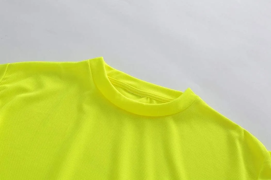 A-SAFETY Custom Shirt for Men High Visibility Safety Customize Logo Short Sleev T Shirt (XS-6XL)