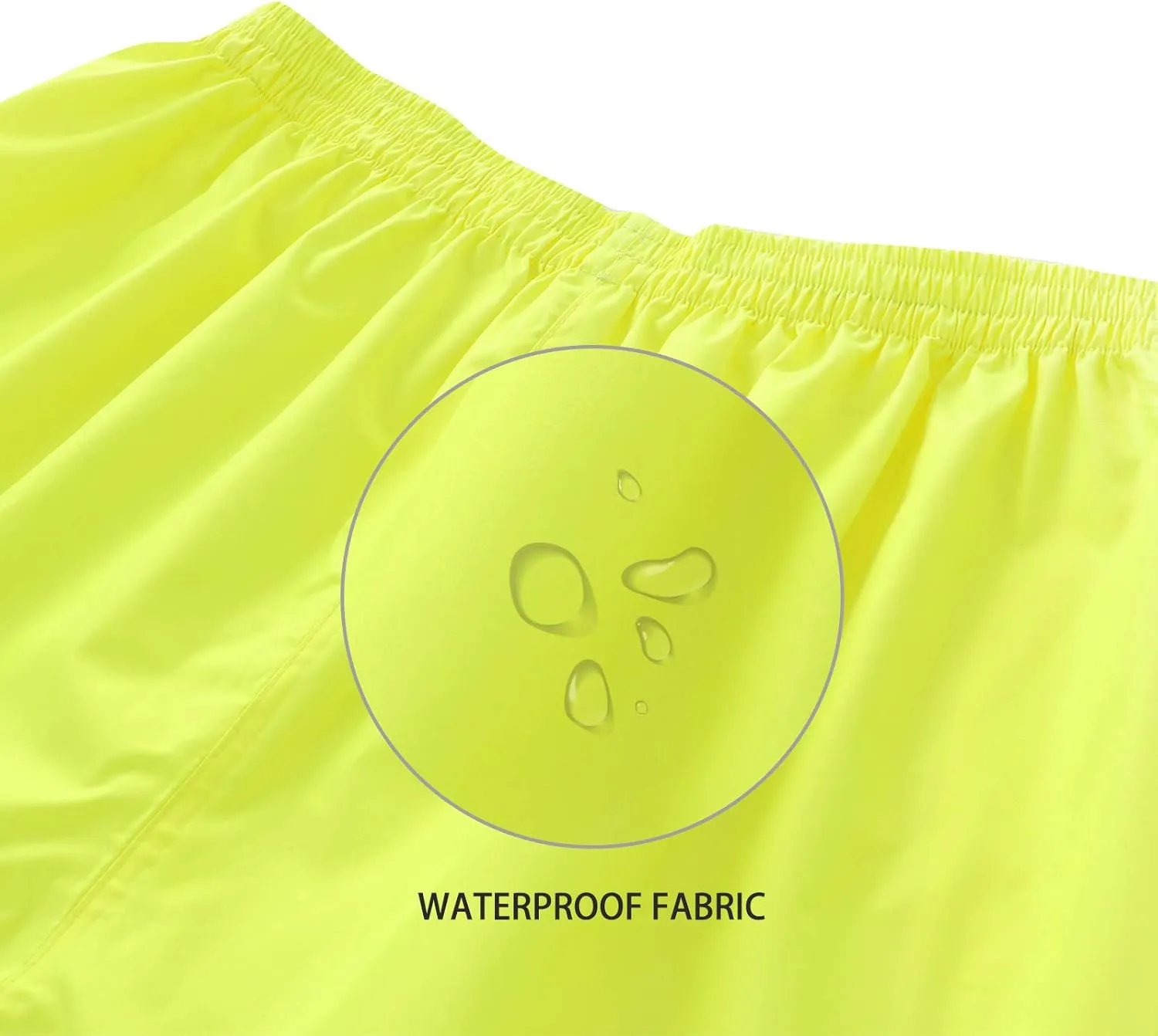 A-SAFETY High Vis Rain Pants for Men Women Waterproof Reflective Safety Rain Trousers Rain Gears for Fishing Sports Works