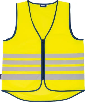 ABUS Lumino Reflective Vest - Safety Vest for Better Visibility Day and Night - for Adults - with Zip