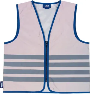 Abus Lumino Urban Vest Kids Safety Vest - Fully Reflective Safety Vest for Better Night Visibility - with Zip