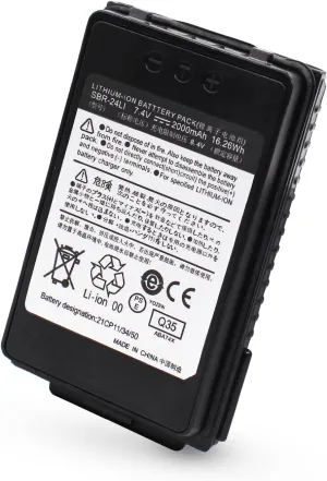 Accessoryway SBR-24LI 7.4V 2000mAh Li-Ion Battery for YAESU FT-70DR FT-70D FT-70DS Two Way radios Replacement Battery