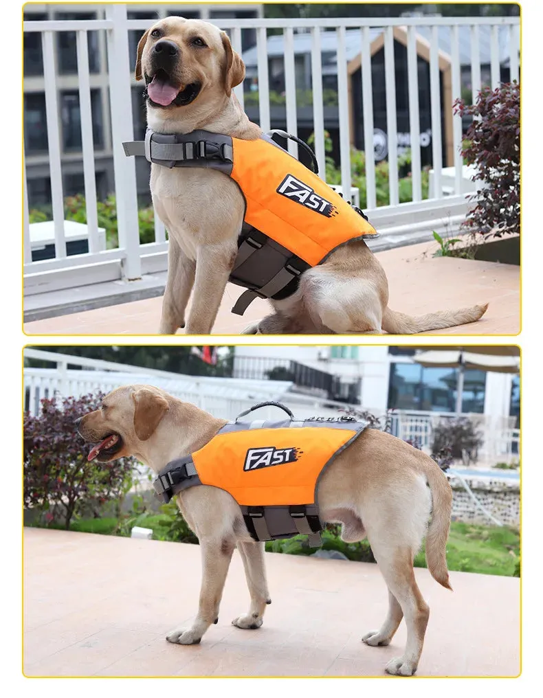 Adjustable Reflective Dog Life Jacket for Swimming