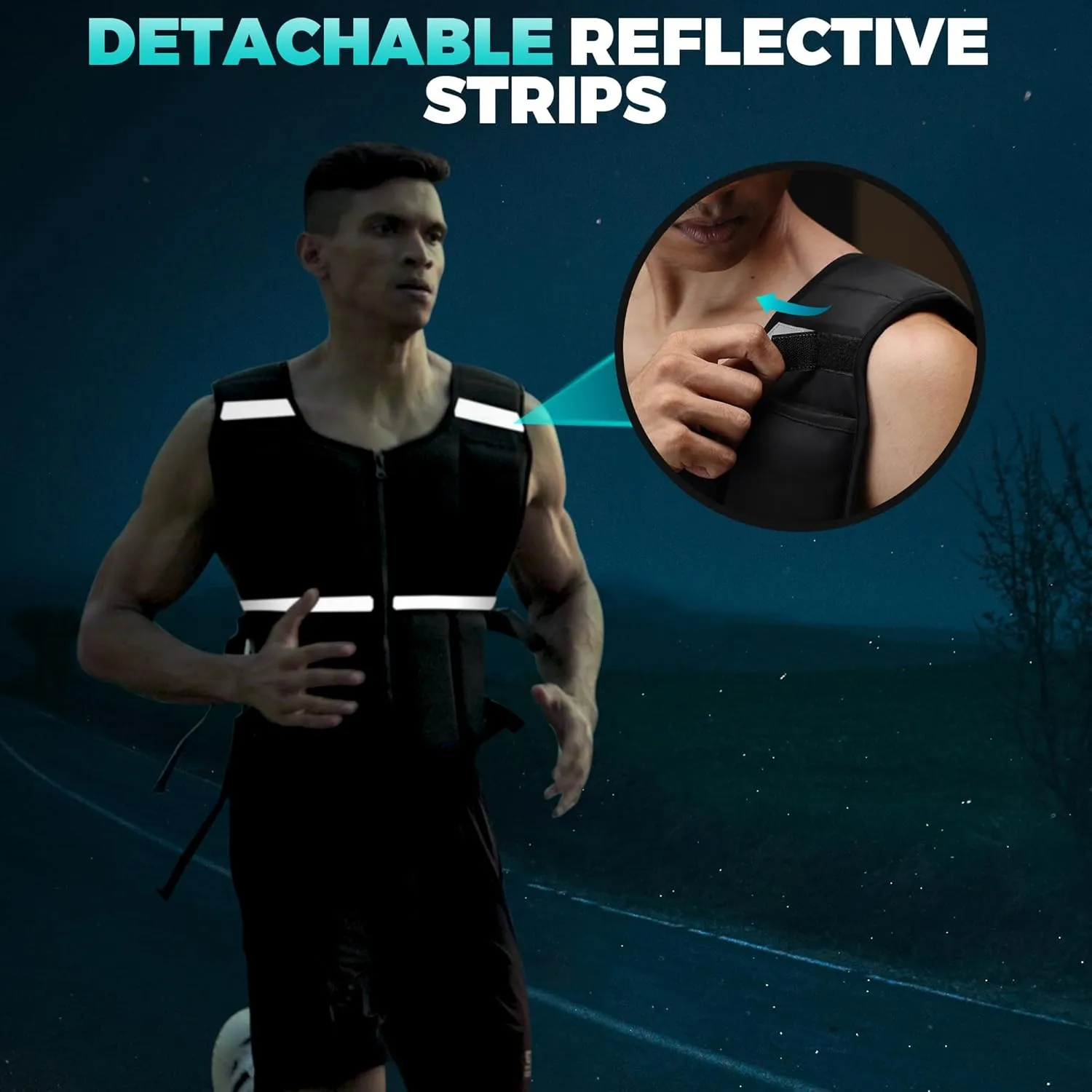 Adjustable Weighted Vest Men 2-35 lbs/2-45 lbs, Rucking Vests for Walking with Zipper/16pcs Silicone Weights, US PATENT Strength Training Workout Vest for Running GYM Home, Removable Reflective Strips