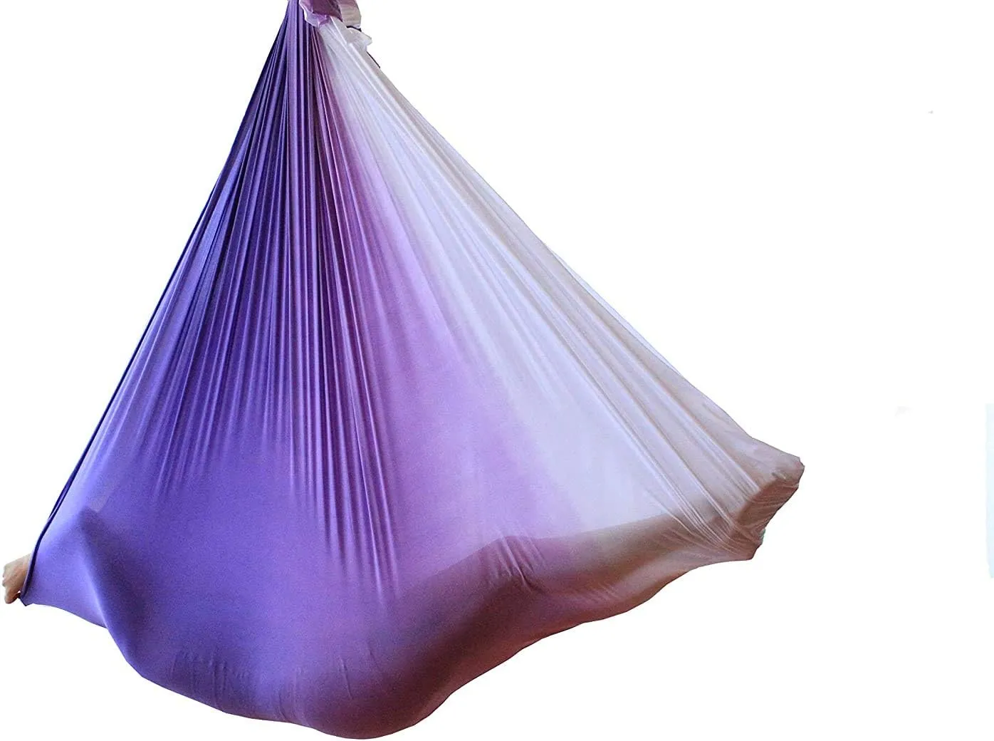 Aerial Yoga Hammock kit- Yoga Swing Multicolor 5 yards-Flying Yoga Include Daisy Chain,Carabiner and Pose Guide