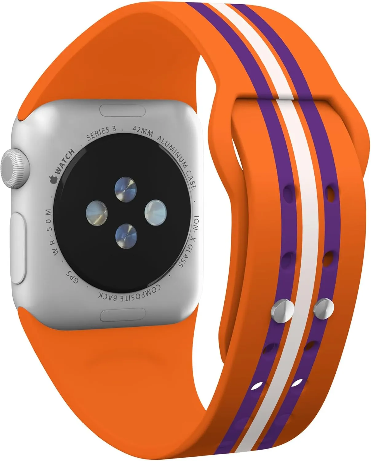 Affinity Bands Clemson Tigers HD Combo Package Compatible with Apple Watch and AirPods Pro
