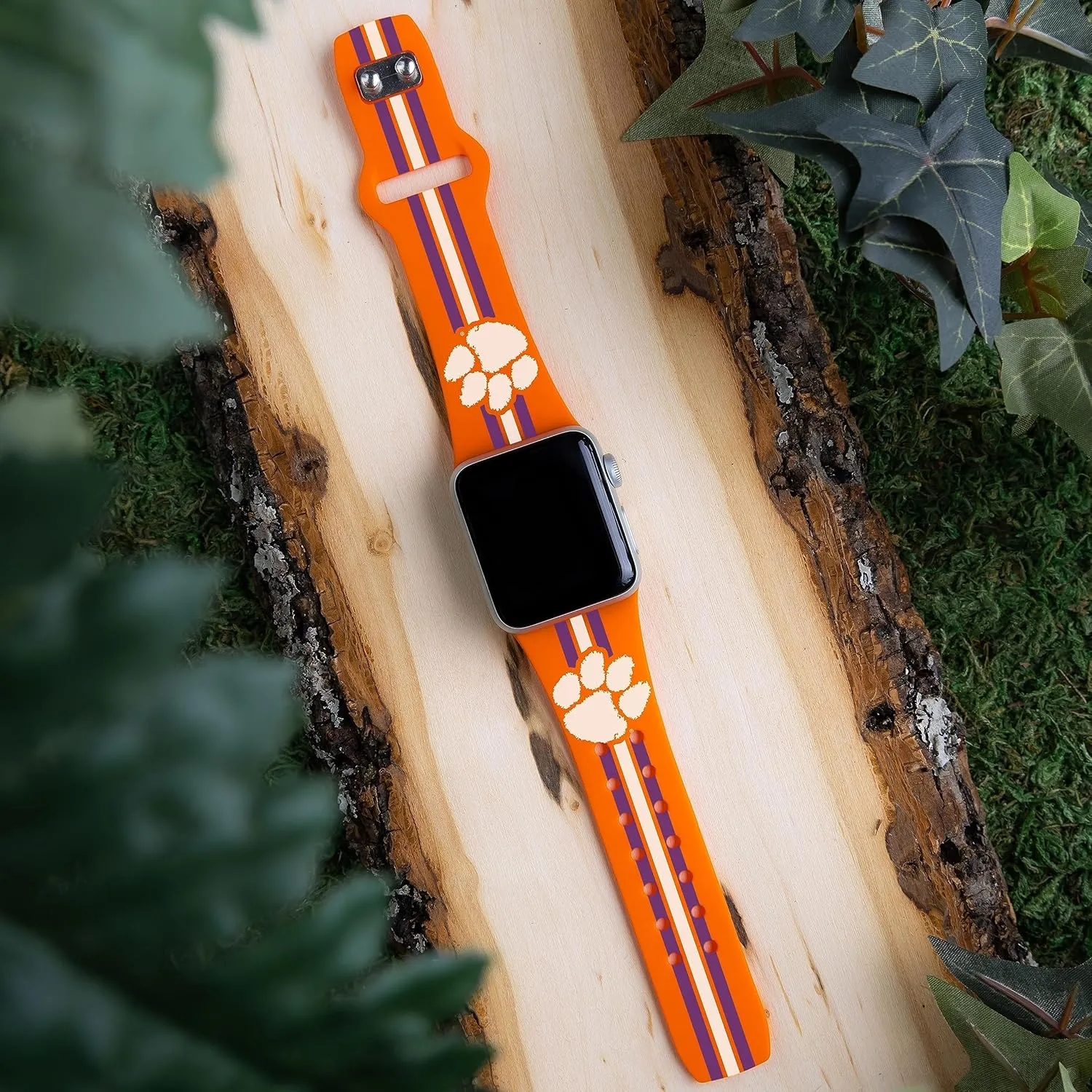 Affinity Bands Clemson Tigers HD Combo Package Compatible with Apple Watch and AirPods Pro