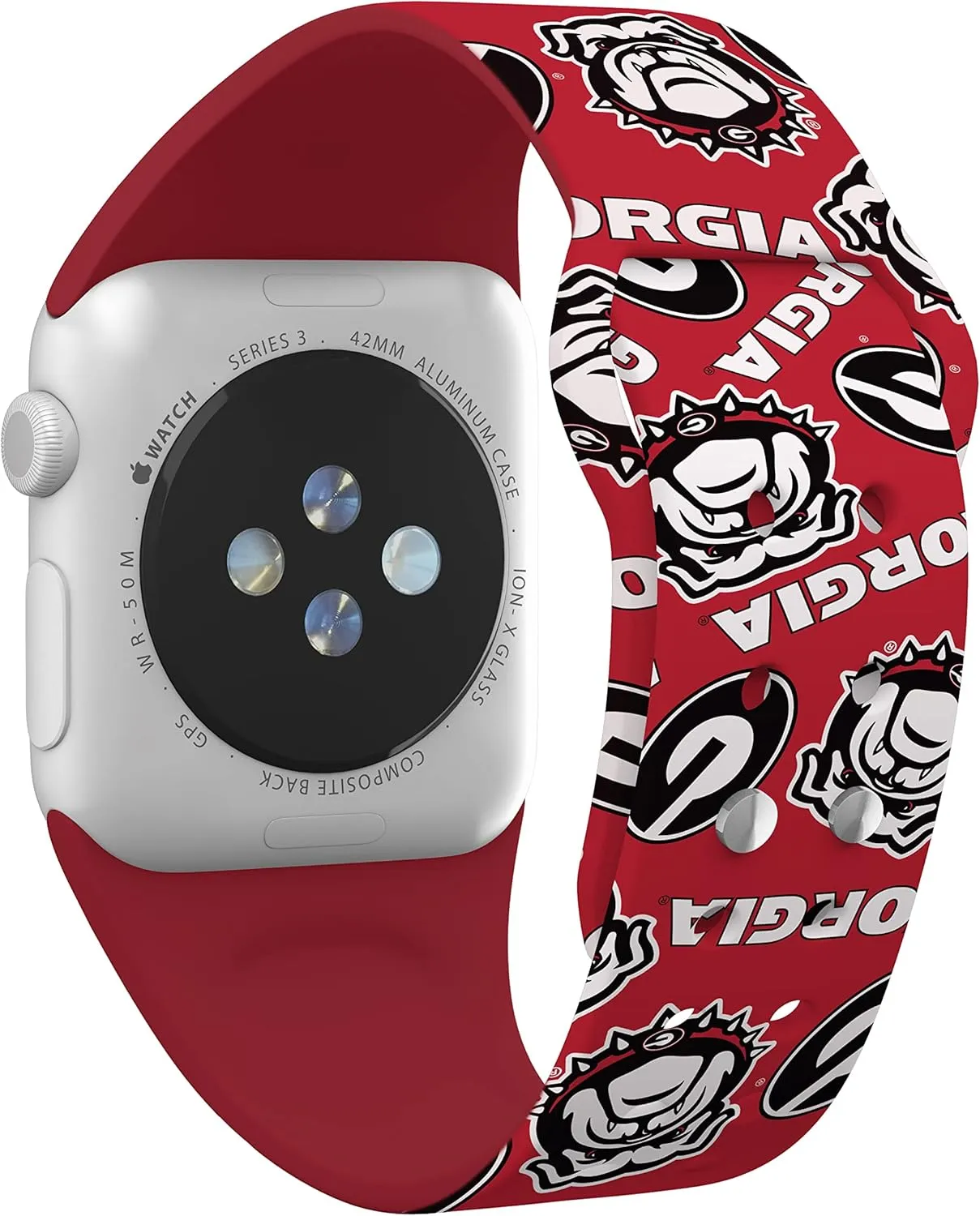 Affinity Bands Georgia Bulldogs HD Combo Package Compatible with Apple Watch and AirPods Gen 1 & 2 (Random)