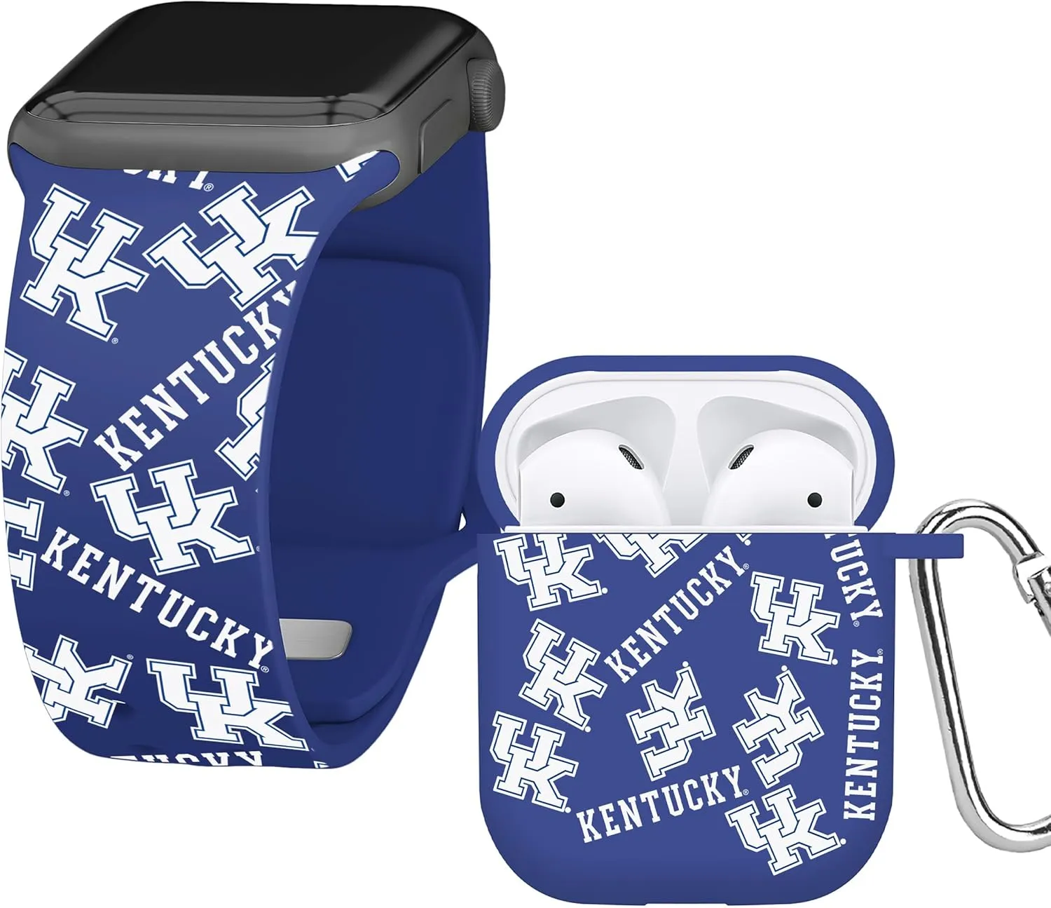 Affinity Bands Kentucky Wildcats HD Combo Package Compatible with Apple Watch and AirPods Gen 1 & 2 (Random)