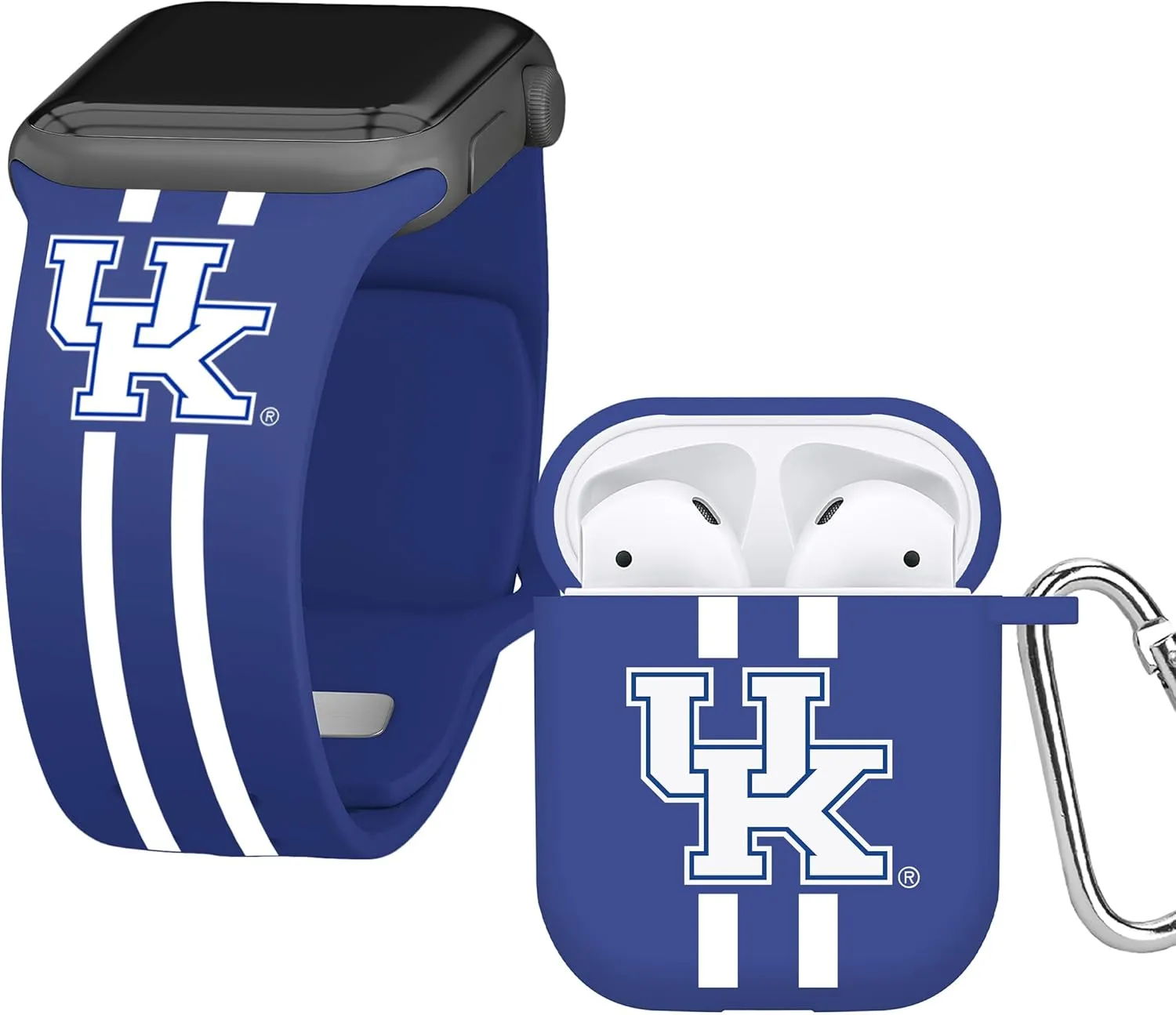 Affinity Bands Kentucky Wildcats HD Combo Package Compatible with Apple Watch and AirPods Gen 1 & 2